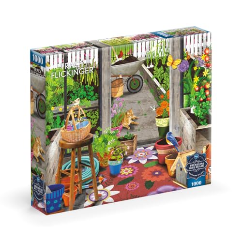Buffalo Games Sapphire Select – Tracy Flickenger – Gartenhaus, Gewächshaus – 1000-teiliges Puzzle – Herausfordernd und lustig – Puzzlebrett mit blauer Rückseite – Geschenkbox – Poster in voller Größe Buffalo Games Sapphire Select – Tracy Flickenger – Gartenhaus, Gewächshaus – 1000-teiliges Puzzle – Herausfordernd und lustig – Puzzlebrett mit blauer Rückseite – Geschenkbox – Poster in voller Größe von Buffalo Games