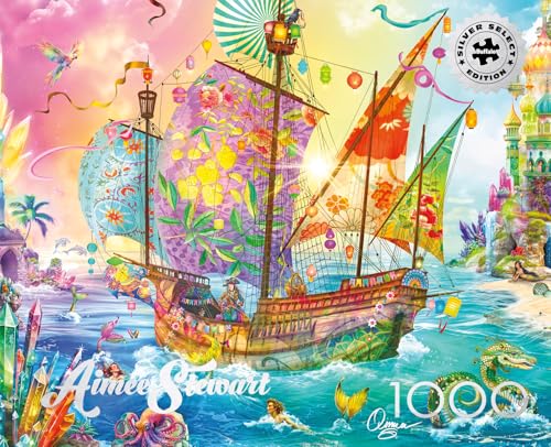 Buffalo Games - Silver Select - Aimee Stewart - Crystal Dreamship Harbor - 1000 Teile Puzzle für Erwachsene - Herausforderndes Puzzle perfekt für Spieleabende Buffalo Games - Silver Select - Aimee Stewart - Crystal Dreamship Harbor - 1000 Teile Puzzle für Erwachsene - Herausforderndes Puzzle perfekt für Spieleabende von Buffalo Games