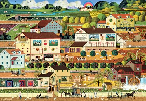 Buffalo Games - Silver Select - Charles Wysocki - Amish Country - 2000 Teile Puzzle für Erwachsene - Herausforderndes Puzzle perfekt für Spieleabende - Fertige Größe ist 38,50 x 26,50 cm von Buffalo Games