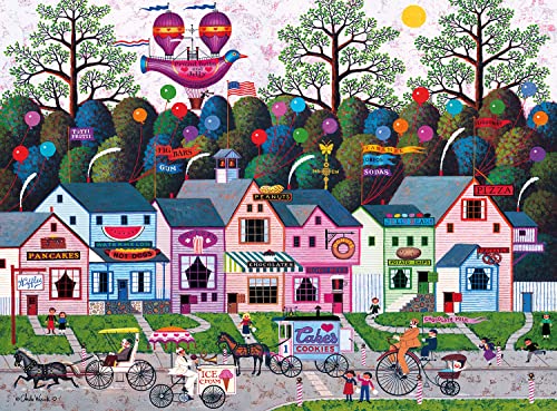 Buffalo Games - Silver Select - Charles Wysocki - Confection Street - 1000-teiliges Puzzle für Erwachsene, herausforderndes Puzzle, perfekt für Spieleabende Buffalo Games - Silver Select - Charles Wysocki - Confection Street - 1000-teiliges Puzzle für Erwachsene, herausforderndes Puzzle, perfekt für Spieleabende von Buffalo Games