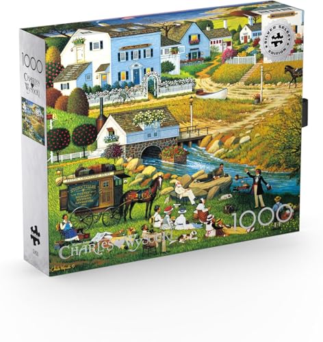 Buffalo Games - Silver Select - Charles Wysocki - Hound of The Baskervilles - 1000 Teile Puzzle für Erwachsene Herausforderndes Puzzle Perfekt für Spieleabende - 26,75 x 19,75 von Buffalo Games