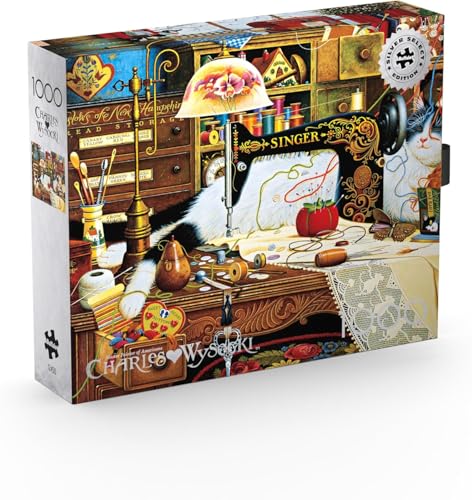 Buffalo Games - Silver Select - Charles Wysocki - Maggie The Messmaker - 1000-teiliges Puzzle für Erwachsene, herausforderndes Puzzle, perfekt für Spieleabende - Fertige Größe 26,75 x 19,75 cm Buffalo Games - Silver Select - Charles Wysocki - Maggie The Messmaker - 1000-teiliges Puzzle für Erwachsene, herausforderndes Puzzle, perfekt für Spieleabende - Fertige Größe 26,75 x 19,75 cm von Buffalo Games