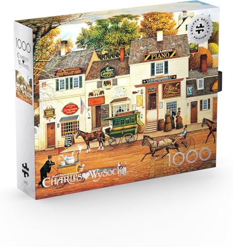 Buffalo Games - Silver Select - Charles Wysocki - Old Cape Cod - 1000-teiliges Puzzle für Erwachsene, herausforderndes Puzzle, perfekt für Spieleabende - Fertige Größe 26,75 x 19,75 cm von Buffalo Games