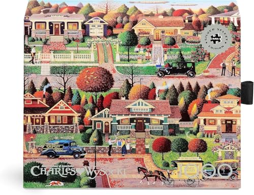 Buffalo Games - Silver Select – Charles Wysocki – Tag der Arbeit in Bungalowville – 1000 Teile Puzzle von Buffalo Games