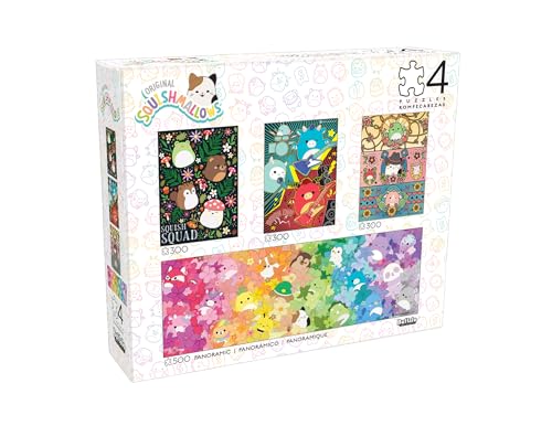 Buffalo Games - Squishmallows - 4 x 1 Multipack - Squish Multipack - Verschiedene Teile Anzahl Puzzles für Erwachsene - Herausforderndes Puzzle perfekt für Spieleabende Buffalo Games - Squishmallows - 4 x 1 Multipack - Squish Multipack - Verschiedene Teile Anzahl Puzzles für Erwachsene - Herausforderndes Puzzle perfekt für Spieleabende von Buffalo Games