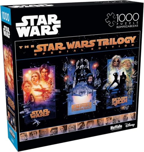 Buffalo Games - Star Wars - Die Star Wars Trilogie - 1000-teiliges Puzzle für Erwachsene herausforderndes Puzzle perfekt für Spieleabende - Fertige Größe ist 26,75 x 19,75 cm von Buffalo Games