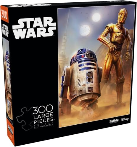 Buffalo Games Star Wars – Droiden bei Tatooine – 300-teiliges Puzzle für Erwachsene – herausforderndes Puzzle perfekt für Spieleabende – Fertige Größe ist 21,25 x 15,00 cm von Buffalo Games