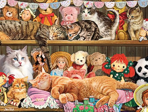 Buffalo Games Steve Read – Schrankkatzen – 750-teiliges Puzzle für Erwachsene, herausforderndes Puzzle, perfekt für Spieleabende – Fertige Größe 24,00 x 18,00 Buffalo Games Steve Read – Schrankkatzen – 750-teiliges Puzzle für Erwachsene, herausforderndes Puzzle, perfekt für Spieleabende – Fertige Größe 24,00 x 18,00 von Buffalo Games