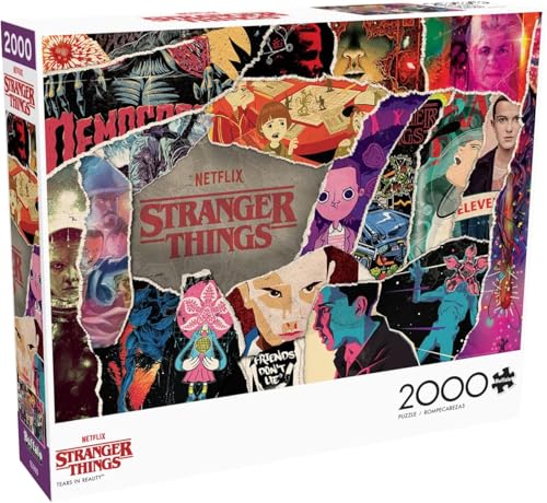 Buffalo Games - Stranger Things - Stranger Things - Tears in Reality - 2000 Teile Puzzle für Erwachsene - Herausforderndes Puzzle perfekt für Spieleabende - Fertige Größe ist 38,50 x 26,50 von Buffalo Games