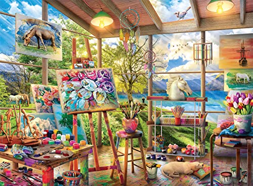 Buffalo Games - The Artist's Room – 1000-teiliges Puzzle für Erwachsene, herausforderndes Puzzle, perfekt für Spieleabende – 1000 Teile fertige Größe ist 67 x 50 cm Buffalo Games - The Artist's Room – 1000-teiliges Puzzle für Erwachsene, herausforderndes Puzzle, perfekt für Spieleabende – 1000 Teile fertige Größe ist 67 x 50 cm von Buffalo Games