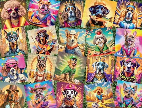 Buffalo Games - Wer ist Dein Hund? - 750-teiliges Puzzle für Erwachsene, humorvolles Puzzle, 18 x 24 Zoll, 1 Stück von Buffalo Games
