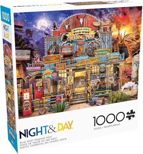 Buffalo Games - Wild West Trading Post - 1000 Teile Puzzle für Erwachsene herausforderndes Puzzle perfekt für Spieleabende - Fertige Größe 26,75 x 19,75 von Buffalo Games