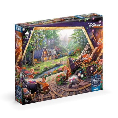 Ceaco – Sapphire Select – Disney – Schneewittchen und die sieben Zwerge – 1000 Teile Puzzle – Herausfordernd & Spaß – Blaues Kern-Puzzlebrett – Geschenkbox – Poster in voller Größe enthalten von Buffalo Games