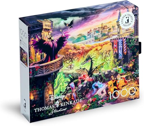 Silver Select – Disney – Thomas Kinkade – Maleficent – 1000 Teile Puzzle von Buffalo Games