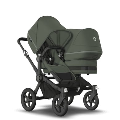 bugaboo Geschwisterwagen Donkey 5 Duo Complete Black/Forest Green von Bugaboo