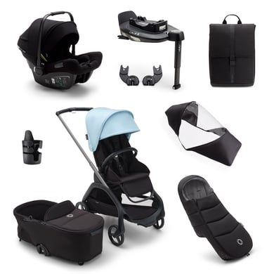 bugaboo Kinderwagen Dragonfly Complete Graphite/Midnight black/Skyline Blue, Ultimate Newborn Bundle bugaboo Kinderwagen Dragonfly Complete Graphite/Midnight black/Skyline Blue, Ultimate Newborn Bundle von Bugaboo