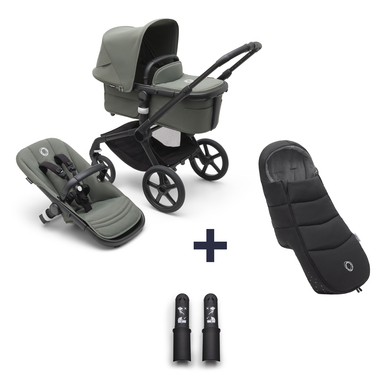 bugaboo Kinderwagen Fox 5 mit Liegewanne und Sitz Black/Forest Green inklusive gratis Fußsack und Höhenadapter bugaboo Kinderwagen Fox 5 mit Liegewanne und Sitz Black/Forest Green inklusive gratis Fußsack und Höhenadapter von Bugaboo