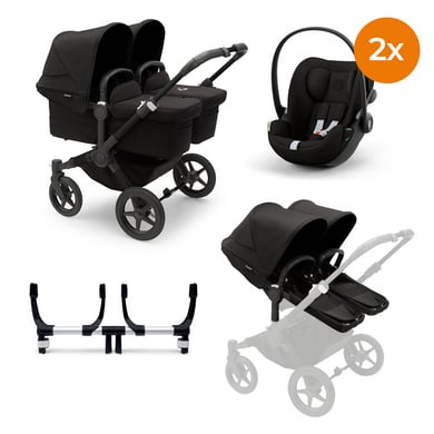 bugaboo Zwillingswagen Donkey 5 Twin Complete Black Graphite Black inklusive cybex GOLD Cloud G i-Size Magic Black bugaboo Zwillingswagen Donkey 5 Twin Complete Black Graphite Black inklusive cybex GOLD Cloud G i-Size Magic Black von Bugaboo