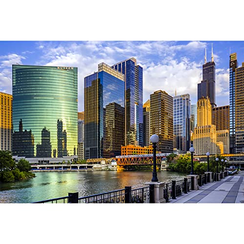 Puzzle 1000 Teile Chicago City Illinois Gebäude Klassisches Puzzle DIY Kit Holzspielzeug Einzigartiges Geschenk Wohnkultur Puzzle 1000 Teile Chicago City Illinois Gebäude Klassisches Puzzle DIY Kit Holzspielzeug Einzigartiges Geschenk Wohnkultur von Buhoet
