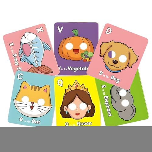 26 AB C Animal Alphabetkarten, Buchstabenblitzkarten, Lustiges Alphabetspielzeug Mit Tragbarem Und Sicherem Material, Vielseitigem Lernwerkzeug, 22 cm, Für Kleinkinder, Kinder Im Vorschulalter, von Buhygn