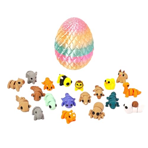 3D-gedruckte Tiere, Miniatur-Tierfiguren, Taschenhaustier-Sammlerstücke, mit beweglichen und beweglichen U-Nique-3D-Druck-Design, 5 x 5 x 10 cm, für Geburtstags-G-Ifts, Karnevalspreise, Studenten 3D-gedruckte Tiere, Miniatur-Tierfiguren, Taschenhaustier-Sammlerstücke, mit beweglichen und beweglichen U-Nique-3D-Druck-Design, 5 x 5 x 10 cm, für Geburtstags-G-Ifts, Karnevalspreise, Studenten von Buhygn