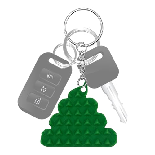3D-gedruckter Dekompr Ession Keyc Hain, Fidget Schlüsselanhänger Anhänger, Fidget dekorativer Charm, einfach zu tragen, kompaktes Design, 5 x 4,5 cm, für Jungen und Mädchen von Buhygn