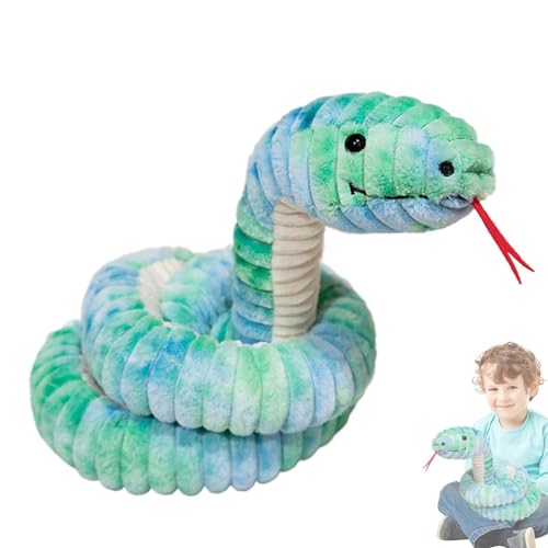 Buhygn Lebensechte Schlangen-Stofftier, Schlangen-Stofftier, hautfreundliches Tier zum Kuscheln, weich und kuschelig, formbeständig, 180 x 10 x 10 cm, blau/grau für Kinder, Erwachsene Buhygn Lebensechte Schlangen-Stofftier, Schlangen-Stofftier, hautfreundliches Tier zum Kuscheln, weich und kuschelig, formbeständig, 180 x 10 x 10 cm, blau/grau für Kinder, Erwachsene von Buhygn