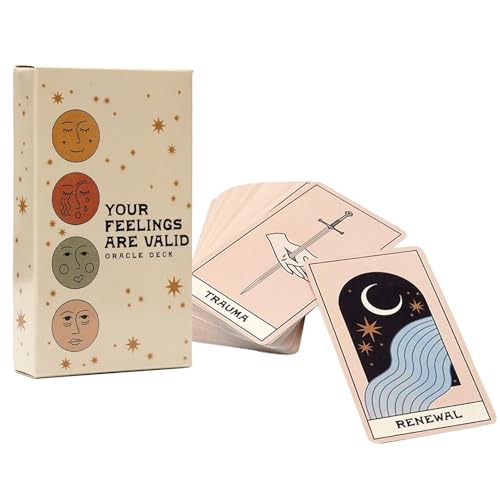 Buhygn Oracle Emotionale Unterstützungskarten, geführte Meditationskarten, tragbar und praktisch, emotionale Heilung, 10,5 x 6,2 cm, für Familiennacht, Ferienversammlungen, Outdoor-Reisen Buhygn Oracle Emotionale Unterstützungskarten, geführte Meditationskarten, tragbar und praktisch, emotionale Heilung, 10,5 x 6,2 cm, für Familiennacht, Ferienversammlungen, Outdoor-Reisen von Buhygn
