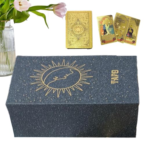 Buhygn Russisches Tarot, Schicksals-Wahrsagen-Deck, Anfänger-Tarot-Deck, Anfängerfreundlich, kulturelle russische Ausgabe, 7 x 12 cm, für Familienunterhaltung, Spieleabende Buhygn Russisches Tarot, Schicksals-Wahrsagen-Deck, Anfänger-Tarot-Deck, Anfängerfreundlich, kulturelle russische Ausgabe, 7 x 12 cm, für Familienunterhaltung, Spieleabende von Buhygn