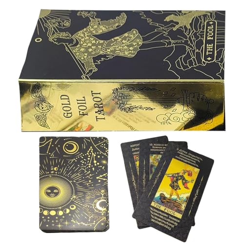 Buhygn Russisches Tarot, Schicksals-Wahrsagen-Deck, Anfänger-Tarot-Deck, Anfängerfreundlich, kulturelle russische Ausgabe, 7 x 12 cm, für Familienunterhaltung, Spieleabende Buhygn Russisches Tarot, Schicksals-Wahrsagen-Deck, Anfänger-Tarot-Deck, Anfängerfreundlich, kulturelle russische Ausgabe, 7 x 12 cm, für Familienunterhaltung, Spieleabende von Buhygn