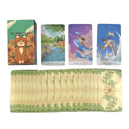 Buhygn Tarot, Tarot -Kartenlesen, Astrologie -Wahrsagendeck, Kompakt Und Tragbar, Jahr Thema Deck 10.5x6.2cm, Für Wahrsagung, Astrologie, Lesen, Abenteuer Buhygn Tarot, Tarot -Kartenlesen, Astrologie -Wahrsagendeck, Kompakt Und Tragbar, Jahr Thema Deck 10.5x6.2cm, Für Wahrsagung, Astrologie, Lesen, Abenteuer von Buhygn