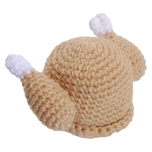 Buhygn Thanksgiving gerösteter Truthahn-Hut, gestrickte Huhn-Kopfbedeckung für Thanksgiving Trot, lustige Truthahn-Cosplay-Kappe, atmungsaktiver Kostümhut für Partys und Ostern, einzigartige Buhygn Thanksgiving gerösteter Truthahn-Hut, gestrickte Huhn-Kopfbedeckung für Thanksgiving Trot, lustige Truthahn-Cosplay-Kappe, atmungsaktiver Kostümhut für Partys und Ostern, einzigartige von Buhygn