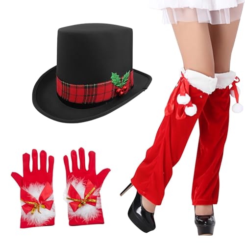 Buhygn Weihnachtskostüme für Mädchen, Weihnachtsmann-Cowgirl-Kostüm, rotes Weihnachtsmann-Zubehör, Weihnachts-Cosplay-Set, Verkleidungsset für Bühnenauftritte, Urlaubspartys Buhygn Weihnachtskostüme für Mädchen, Weihnachtsmann-Cowgirl-Kostüm, rotes Weihnachtsmann-Zubehör, Weihnachts-Cosplay-Set, Verkleidungsset für Bühnenauftritte, Urlaubspartys von Buhygn