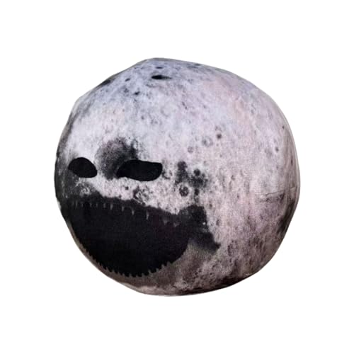 Der Mond Ist Aufgewecktes Plüschspielzeug Mit Extra Weichem Material, 18x15x15 Cm, Anime-Mondkissen, Mondförmiger Plüsch, Halloween & Decor-freundlich, Für Teenager, Erwachsene, Kinder, Halloween, von Buhygn