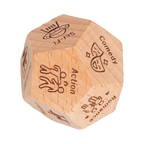 Lebensmittel-Würfel, Holzwürfel, Lebensmittelentscheidungswürfel, 12 Seiten, Datum, Nacht, einfach zu bedienen, robust und langlebig, 3 x 3 x 3 cm, für Ehemann, Ehefrau, Paare Lebensmittel-Würfel, Holzwürfel, Lebensmittelentscheidungswürfel, 12 Seiten, Datum, Nacht, einfach zu bedienen, robust und langlebig, 3 x 3 x 3 cm, für Ehemann, Ehefrau, Paare von Buhygn