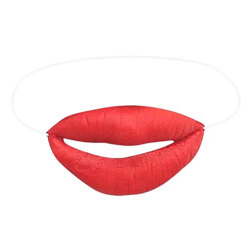 Lustige Lippenrequisiten für Cosplay, Lippen-Kostüm-Requisiten, Lippenkostüm-Zubehör, weit verbreitet, langlebig, 9,8 x 5,7 cm für Kinder, Erwachsene Lustige Lippenrequisiten für Cosplay, Lippen-Kostüm-Requisiten, Lippenkostüm-Zubehör, weit verbreitet, langlebig, 9,8 x 5,7 cm für Kinder, Erwachsene von Buhygn