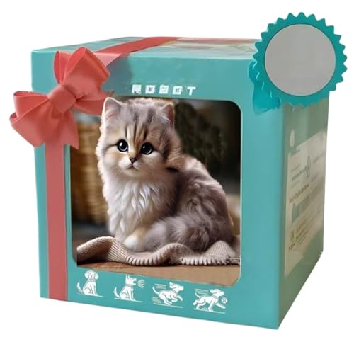 Mein Realistischer Roboterpupfkätzchen Plüsch, Sprachreaktionskatze, Emotionaler Unterstützung Roboter -Haustier, Realistisches Und Weiches Design, Emotionaler Unterstützung Begleiter, 15x10x9cm, Für Mein Realistischer Roboterpupfkätzchen Plüsch, Sprachreaktionskatze, Emotionaler Unterstützung Roboter -Haustier, Realistisches Und Weiches Design, Emotionaler Unterstützung Begleiter, 15x10x9cm, Für von Buhygn
