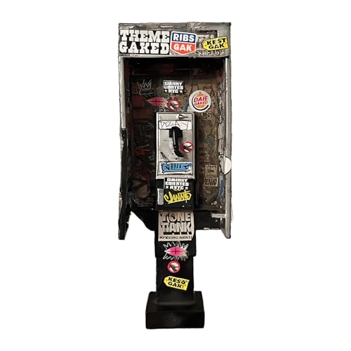 Miniatur -AME Ricaner Münzthone, Realistisches Miniaturdesign, 7 Zoll, Spielzeugfotografie, Vintage Graffiti Payphone -Modell, Tragbares Displaymodell, Für Sammler, Spielzeughaus, Fotografie, Szene, G Miniatur -AME Ricaner Münzthone, Realistisches Miniaturdesign, 7 Zoll, Spielzeugfotografie, Vintage Graffiti Payphone -Modell, Tragbares Displaymodell, Für Sammler, Spielzeughaus, Fotografie, Szene, G von Buhygn