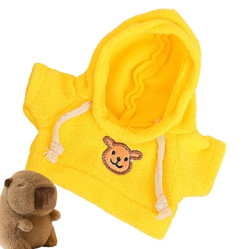 Plüschpuppenkleidung, Cartoon -Spielzeugkleidung, Hoodie Winziges Zeug, Weicher Bequemer Stoff, Entzückendes Capybara -Design, Gelb, Für Sammlerpuppen Und Ausgestopfte Tiere Plüschpuppenkleidung, Cartoon -Spielzeugkleidung, Hoodie Winziges Zeug, Weicher Bequemer Stoff, Entzückendes Capybara -Design, Gelb, Für Sammlerpuppen Und Ausgestopfte Tiere von Buhygn