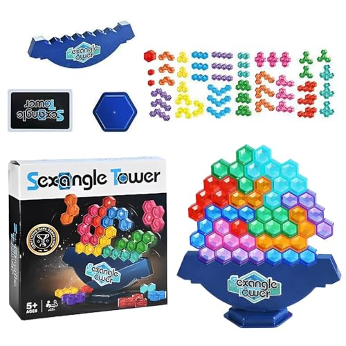 Balance Stacking Game, Hexagonal Stacking Board Blocks, Educational Toy Kids & Adults, Learning Game, Enhances & Coordination, Excellent for Family Contest Night or Parties Balance Stacking Game, Hexagonal Stacking Board Blocks, Educational Toy Kids & Adults, Learning Game, Enhances & Coordination, Excellent for Family Contest Night or Parties von Buhyujkm