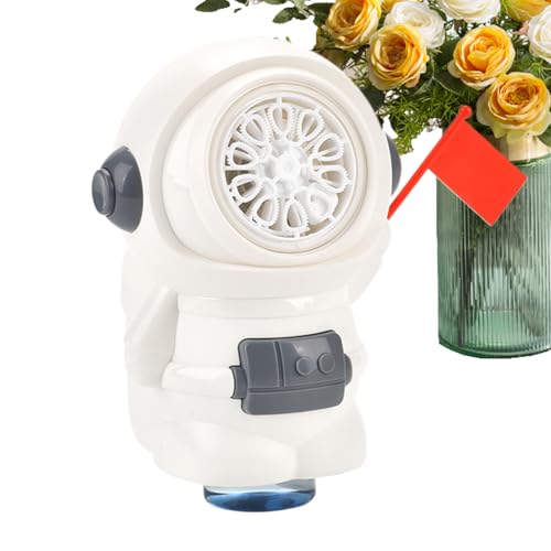 Bubble Machine, Astronaut Shape Design Bubble Making Machine, 5.51x5.75x3.35 inches Portable Water Toys with Light for Garden Camping Classroom Bath Time von Buhyujkm