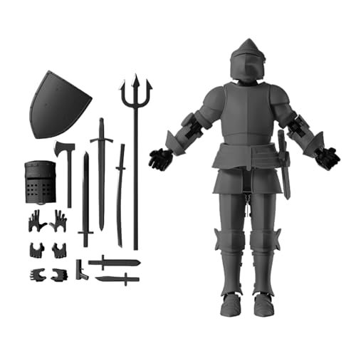 Buhyujkm 3D Printed Robot Figure, 5.67x2.56 Inches Reusable Multi-Jointed Stress-Relief Toy, White/Black/Gold/Silver Collectible Desktop Decor for Collectors Buhyujkm 3D Printed Robot Figure, 5.67x2.56 Inches Reusable Multi-Jointed Stress-Relief Toy, White/Black/Gold/Silver Collectible Desktop Decor for Collectors von Buhyujkm