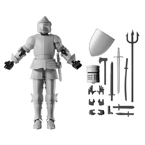 Buhyujkm 3D Printed Robot Figure, 5.67x2.56 Inches Reusable Multi-Jointed Stress-Relief Toy, White/Black/Gold/Silver Collectible Desktop Decor for Collectors Buhyujkm 3D Printed Robot Figure, 5.67x2.56 Inches Reusable Multi-Jointed Stress-Relief Toy, White/Black/Gold/Silver Collectible Desktop Decor for Collectors von Buhyujkm