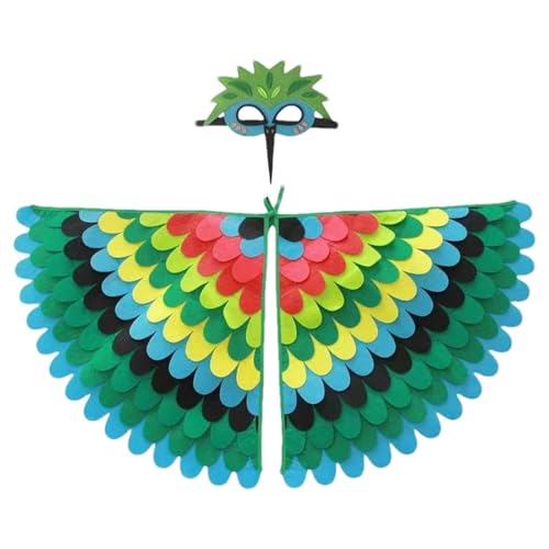 Buhyujkm Bird Wings Kids, Dress-Up Gradient Color Costume Wings, 50cm/19.69 inches, Vibrant Color Design, Soft Skin-Friendly Peafowl Outfit, Colorful Cosplay for Halloween, Parties Buhyujkm Bird Wings Kids, Dress-Up Gradient Color Costume Wings, 50cm/19.69 inches, Vibrant Color Design, Soft Skin-Friendly Peafowl Outfit, Colorful Cosplay for Halloween, Parties von Buhyujkm