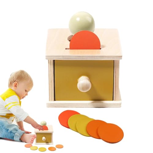 Buhyujkm Coin and Ball Drop Box, Sensory Skills Development Toy, 11x11x8.3cm/4.33x4.33x3.27 Inches, 320g Baby Hand-Eye Coordination, Preschool Developmental Toy for 1-Year-Old Kids Buhyujkm Coin and Ball Drop Box, Sensory Skills Development Toy, 11x11x8.3cm/4.33x4.33x3.27 Inches, 320g Baby Hand-Eye Coordination, Preschool Developmental Toy for 1-Year-Old Kids von Buhyujkm