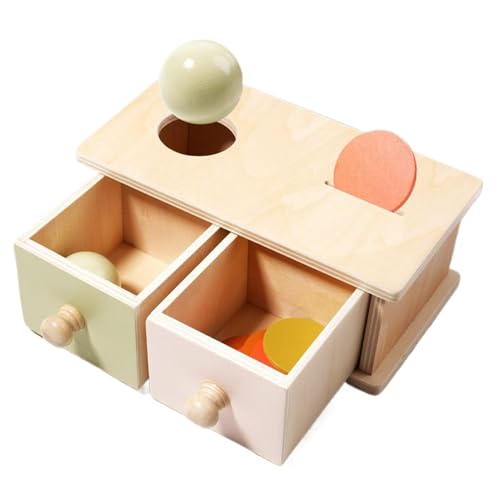 Buhyujkm Coin and Ball Drop Box, Sensory Skills Development Toy, 11x11x8.3cm/4.33x4.33x3.27 Inches, 320g Baby Hand-Eye Coordination, Preschool Developmental Toy for 1-Year-Old Kids Buhyujkm Coin and Ball Drop Box, Sensory Skills Development Toy, 11x11x8.3cm/4.33x4.33x3.27 Inches, 320g Baby Hand-Eye Coordination, Preschool Developmental Toy for 1-Year-Old Kids von Buhyujkm