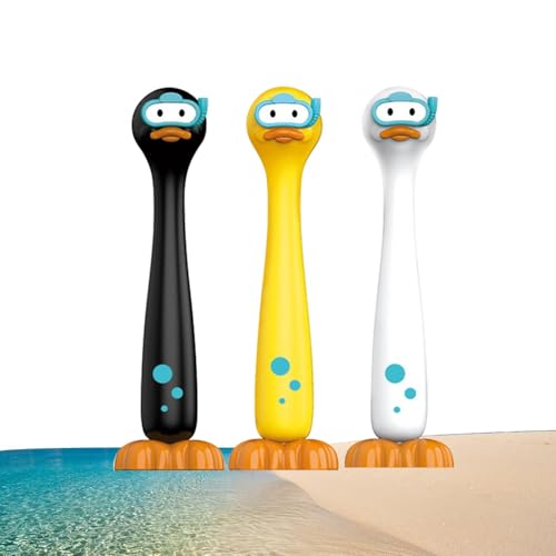Buhyujkm Pool Games Kids, Cartoon Duck Diving Rings, 20.8x15.9x7.6cm, 3PCS Colorful Underwater Training Dive Rings, Sinking Throwing Sticks, Swimming Pool Toys for Summer von Buhyujkm