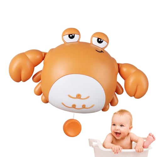 Cute Crab Bath Toy, Toddler Wind-Up Floating Companion, Parent-Child Interactive Kids Bath Toys Portable Compact Ideal for Beach, Daycare, Travel, Boys and Girls Water Play von Buhyujkm