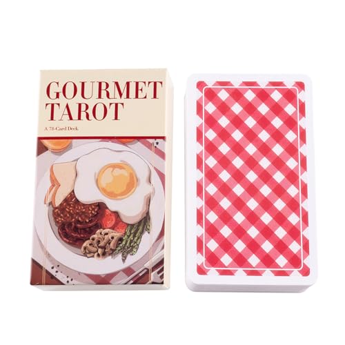 Gourmet Tarot Cards, Enigmatic Oracle Deck, Dynamic Board Game, Obscure Symbols, Vibrant Art, Crisp Full English Booklet, 80-Card Portable Set, Future Insight with Clear Design Gourmet Tarot Cards, Enigmatic Oracle Deck, Dynamic Board Game, Obscure Symbols, Vibrant Art, Crisp Full English Booklet, 80-Card Portable Set, Future Insight with Clear Design von Buhyujkm