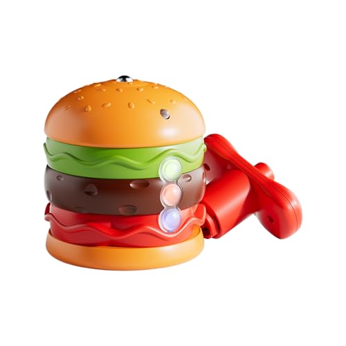 Gyro Toy, Light Up Hamburger Spin Top, Interactive Balance Game with Music, Colorful Lights Kids, Fun Activity for Home, Kindergarten, School, Classroom Playtime Gyro Toy, Light Up Hamburger Spin Top, Interactive Balance Game with Music, Colorful Lights Kids, Fun Activity for Home, Kindergarten, School, Classroom Playtime von Buhyujkm